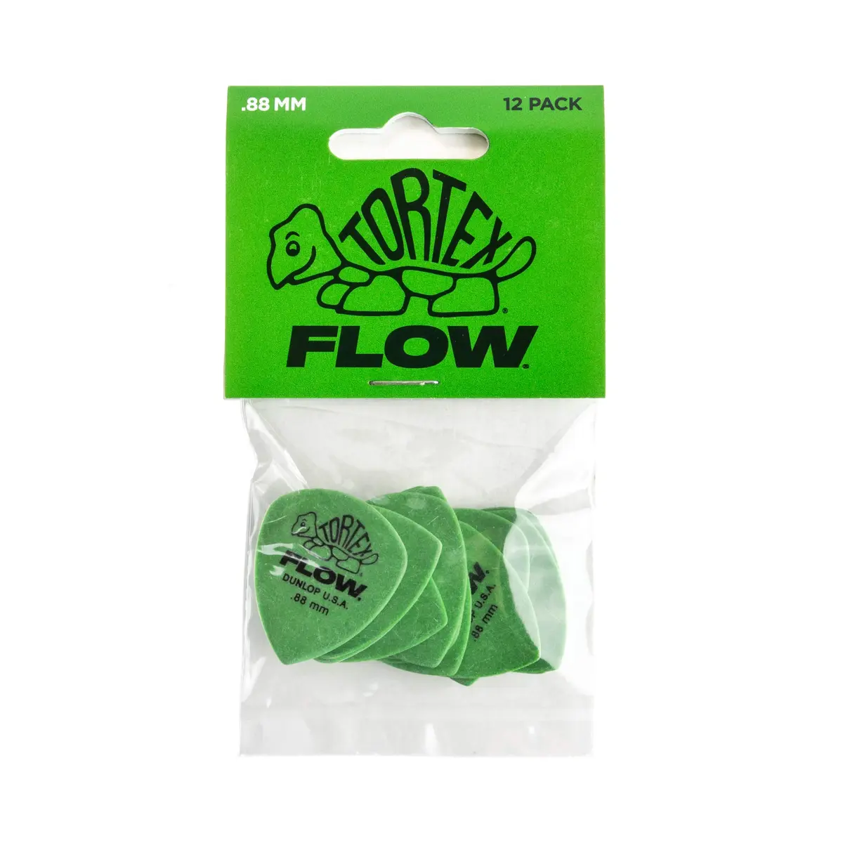 Jim Dunlop Tortex® Flow® Pick .88MM | Bright, Snappy Attack, Superior Durability, Made in USA - view 4