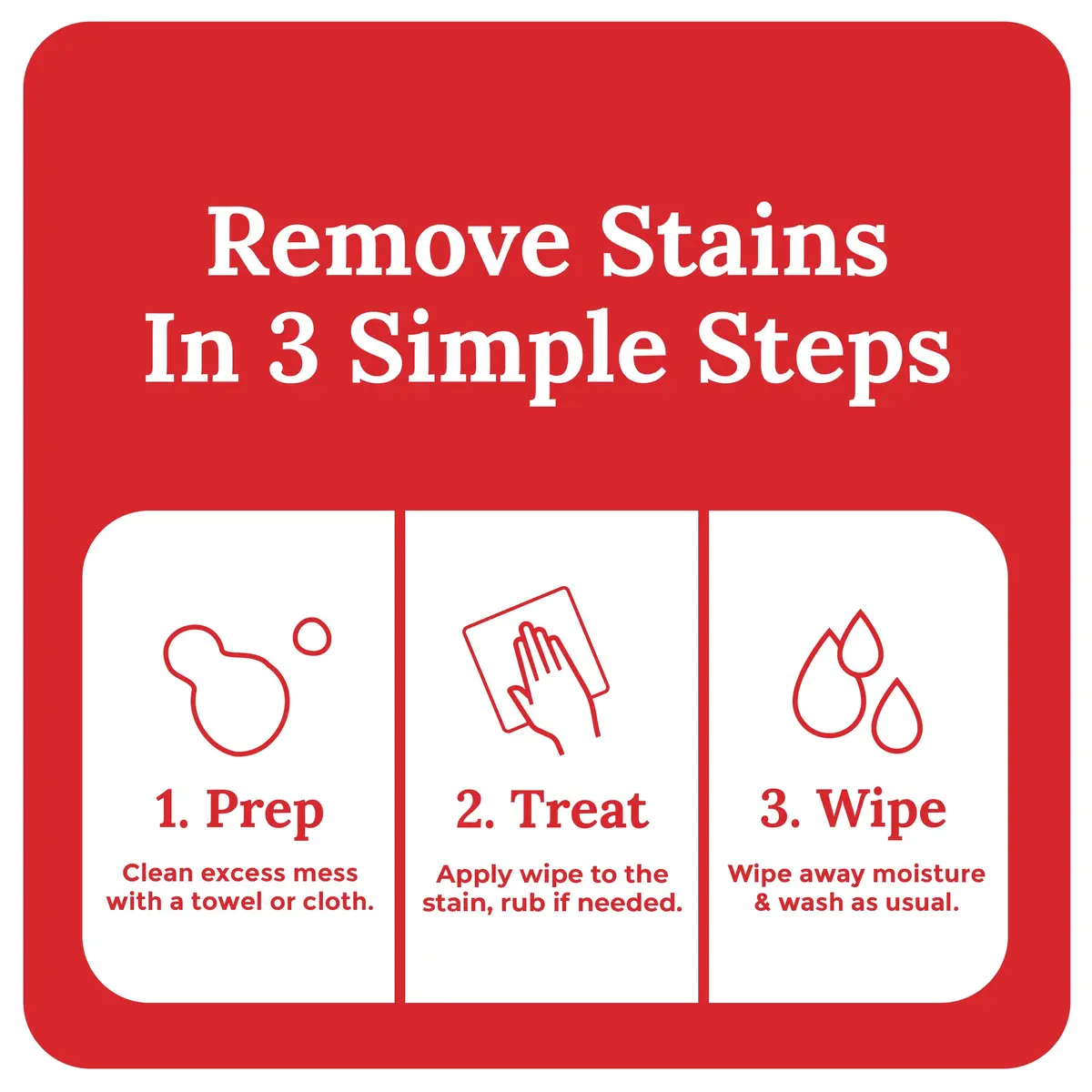 Emergency Stain Rescue Stain Remover Wipes 25 Pack | Versatile Stain Removal for Clothes, Carpets & Upholstery - view 7