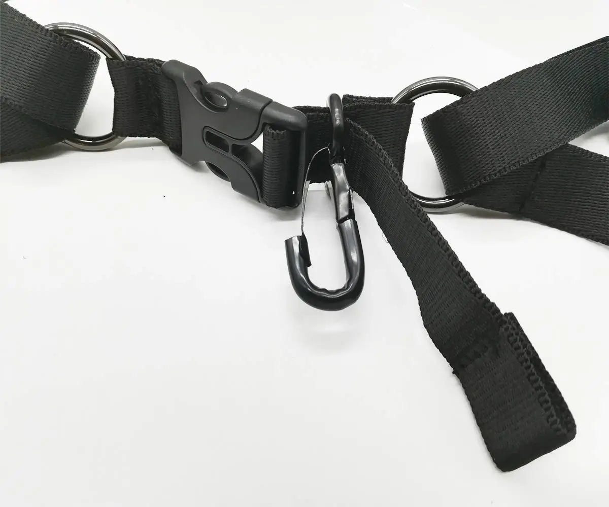 Xavnia Professional Saxophone Shoulder Harness Strap with Leather Padding for Alto, Tenor, Baritone, Soprano Sax (Size L, Black) - view 3
