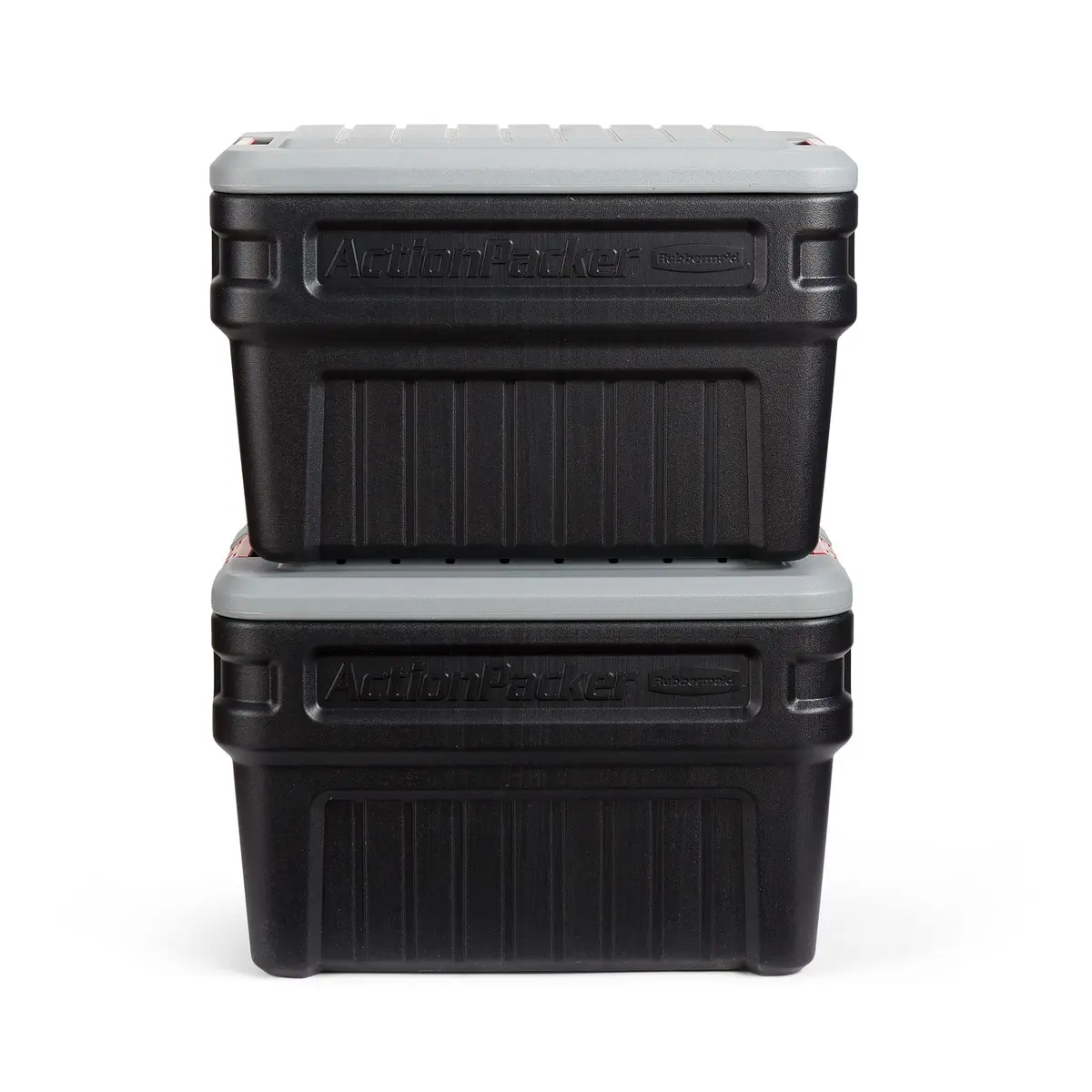 Rubbermaid ActionPacker 24 Gal Lockable Storage Box Pack of 2 | Rugged Outdoor Industrial Bins - view 2
