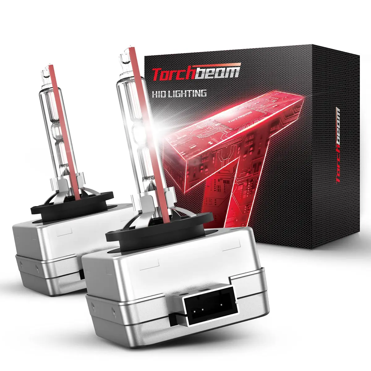 Torchbeam D1S HID Xenon Headlight Bulbs 6000K Cool White 3800 Lumens (Pack of 2) | 300% Brighter Lighting - main product image