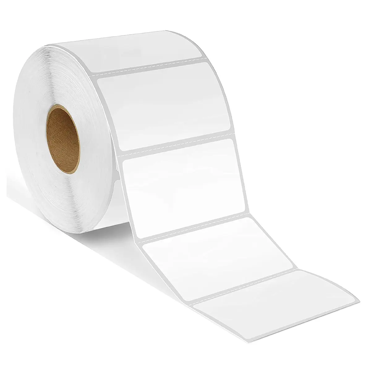 Spartan Industrial 2.25" x 1.25" Direct Thermal Labels (10000 Count, 10 Rolls) | Matte White, Permanent Adhesive, Perforated, Fade & Scratch Resistant - main product image