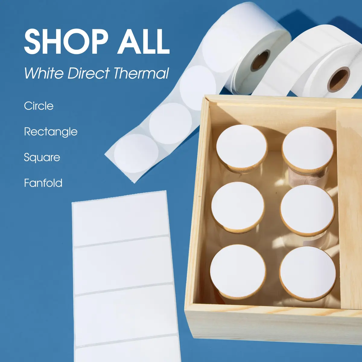 Spartan Industrial 2.25" x 1.25" Direct Thermal Labels (10000 Count, 10 Rolls) | Matte White, Permanent Adhesive, Perforated, Fade & Scratch Resistant - view 7