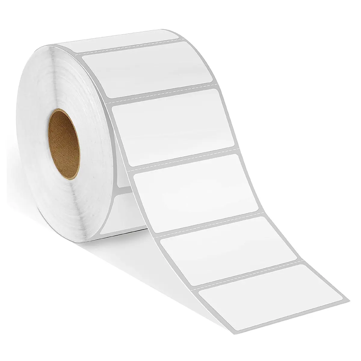 Spartan Industrial 2" x 1" Direct Thermal Labels (13,000 Count, 10 Rolls) | Perforated Matte White Paper - main product image