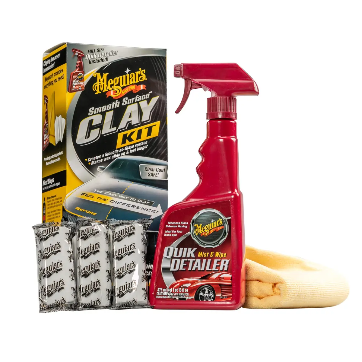 Meguiar's Smooth Surface Clay Kit | Car Paint Contaminant Removal & Glossy Finish (70-120 chars) - view 3