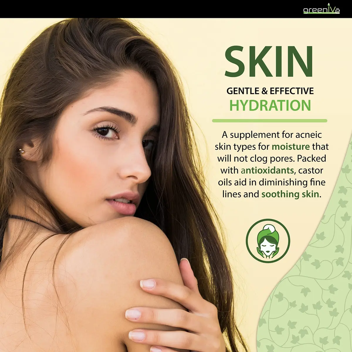GreenIVe 100% Pure Cold-Pressed Castor Oil 120ml (4 Fl Oz) | For Hair Growth, Eyelashes, Eyebrows, Skin Moisturizer - view 8