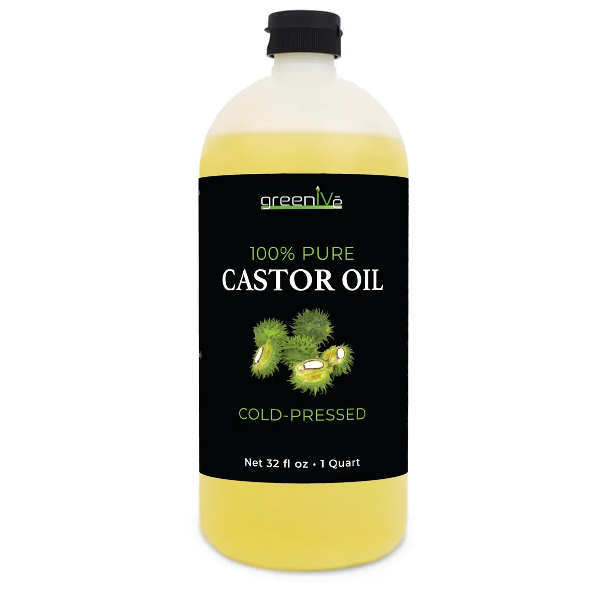 GreenIVe 100% Pure Castor Oil, 32 Fl oz - main product image