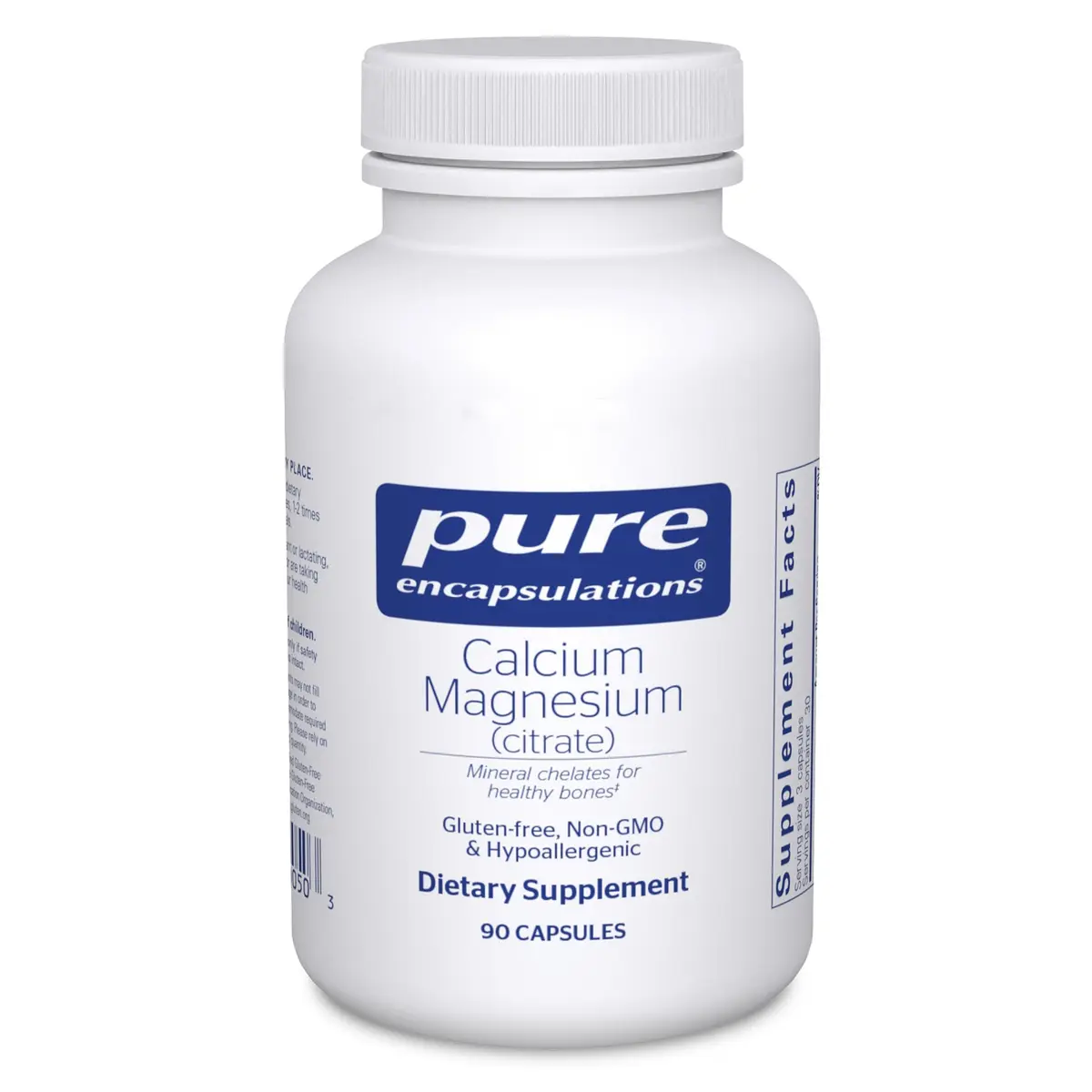 Pure Encapsulations Calcium Magnesium (Citrate), 90 Capsules | Supports Bone & Heart Health - main product image