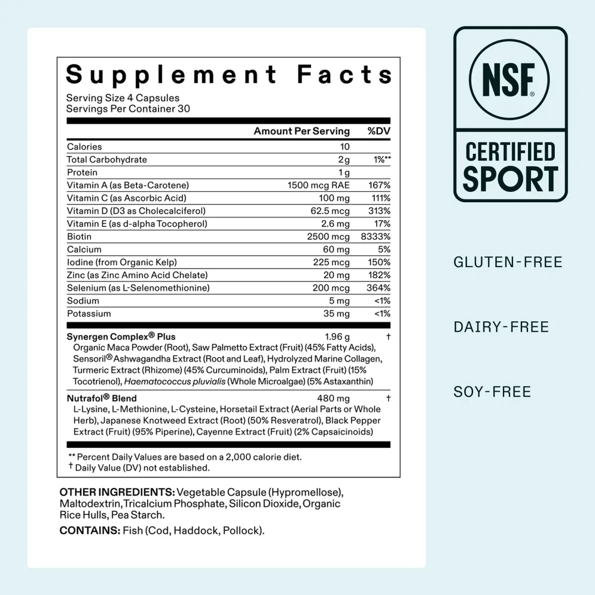 Nutrafol Women's Balance Hair Growth Supplements for Ages 45+, Clinically Tested for Thicker Hair & Scalp Coverage, 1 Month Supply - view 7