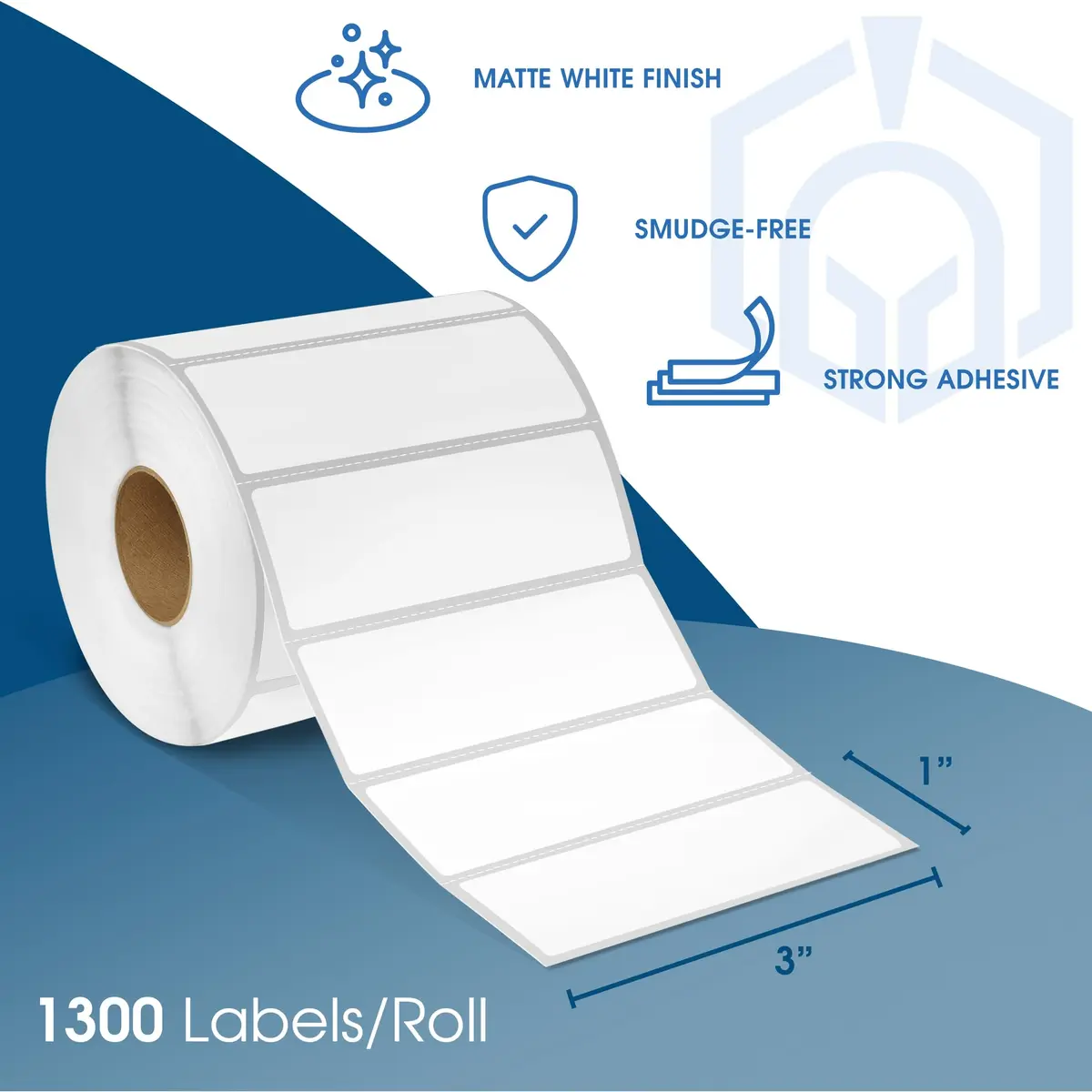 Spartan Industrial 3" X 1" Direct Thermal Labels 13000 Count | Compact, Reliable Barcode & Inventory Labels - view 2