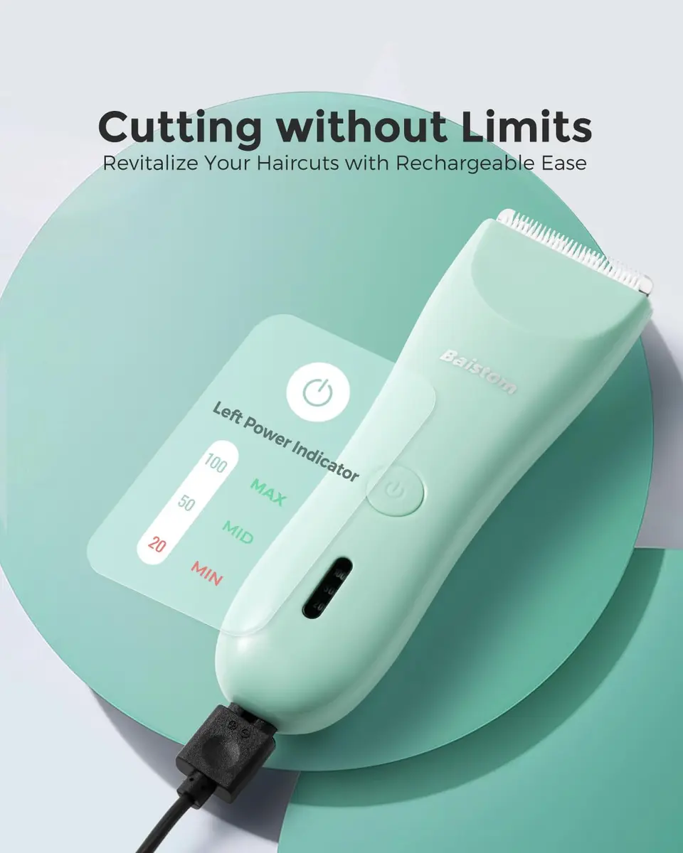 Baistom Baby Hair Clippers 0–12Y | Quiet Cordless Waterproof Haircut Kit - view 5