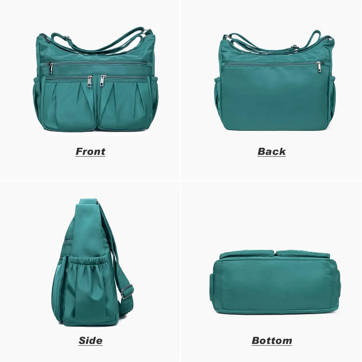 VOLGANIK ROCK Large Waterproof Nylon Crossbody Purse | Lightweight Travel Shoulder Handbag for Women - view 3