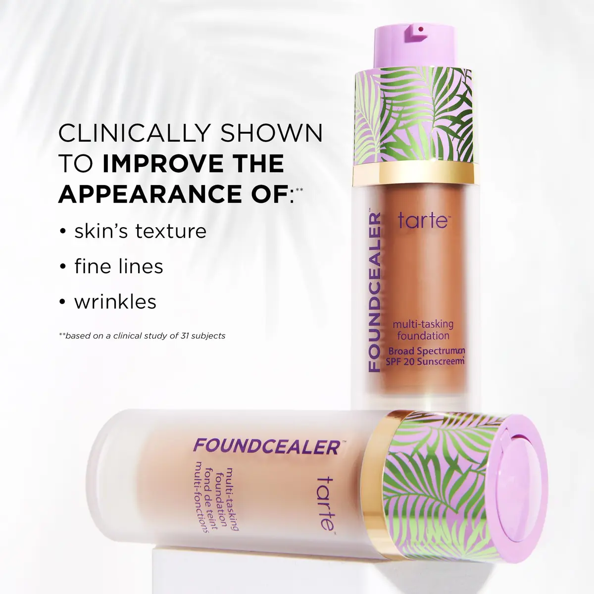 tarte babassu foundcealer dewy foundation SPF 20 | Medium Coverage, Vegan, Cruelty-Free, 27S light-medium sand - view 7