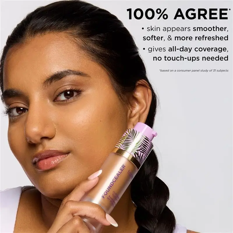 tarte babassu foundcealer dewy foundation SPF 20 | Medium Coverage, Vegan, Cruelty-Free, 27S light-medium sand - view 4