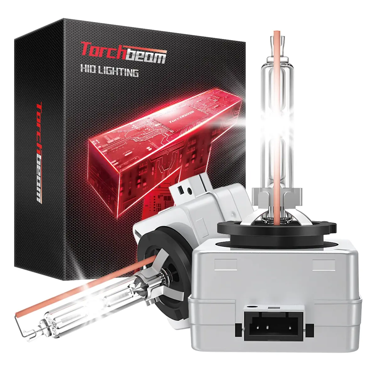Torchbeam D3S HID Headlight Bulbs 6000K Cool White 35W 3800 Lumens Pack of 2 | Direct HID Assembly Replacement - main product image