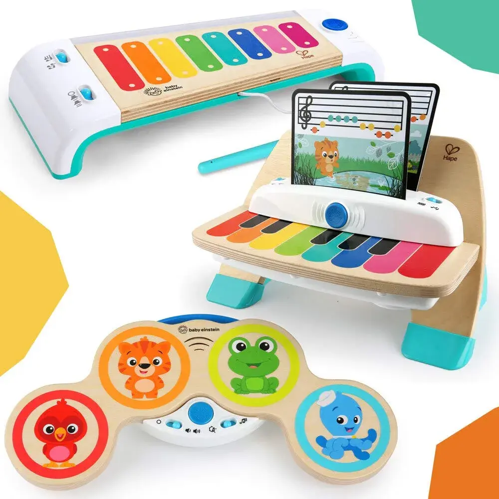 Baby Einstein Magic Touch Xylophone Wooden Musical Toy with Lights, 8 Keys, 12+ Months | Real Instrument Sounds - view 9