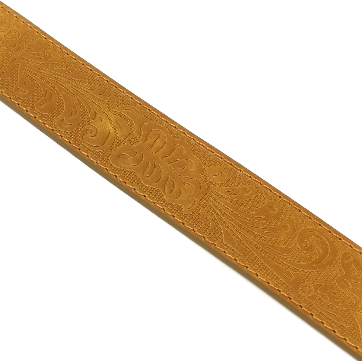 BC Belts Western Leather Belt Strap 1.5” Wide Embossed Scrollwork Tan XXL | Classic Western Style - view 7