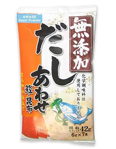 Shimaya Awase Dashi Powder (Bonito & Kelp Soup Stock) 1.48 oz | Umami Japanese Soup Base with English Instructions - main product image