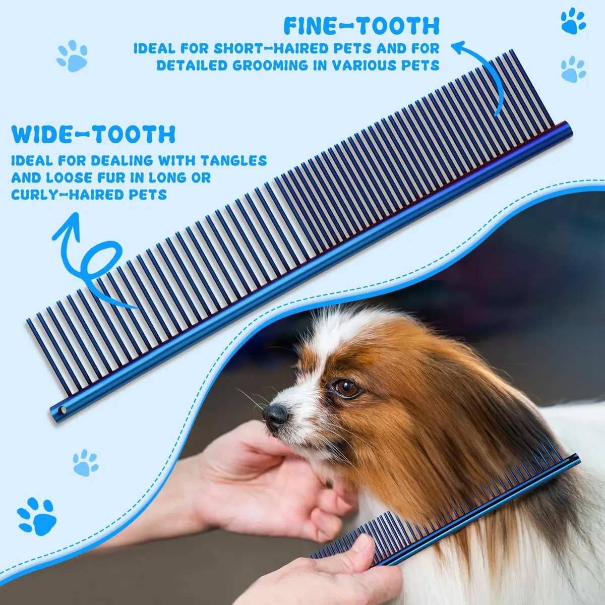 Moontay Professional Dog Grooming Scissors Set, 7 Inch/8 Inch | Sharp, Durable, Hand Forged - view 6