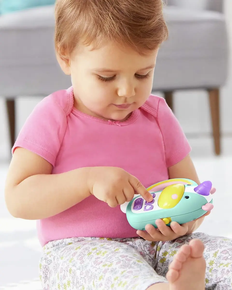 Skip Hop Baby Phone Toy: Zoo Unicorn Cell Phone 10.6cm (4.19in) | Musical Toy for Babies - view 4