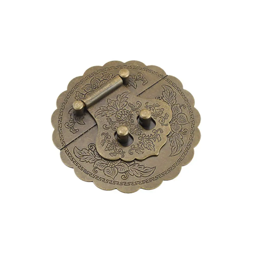 Tiazza Antique Brass Hasp Buckle Lock Latch 9cm (3.54") | Vintage Style Hardware for Boxes & Furniture - main product image