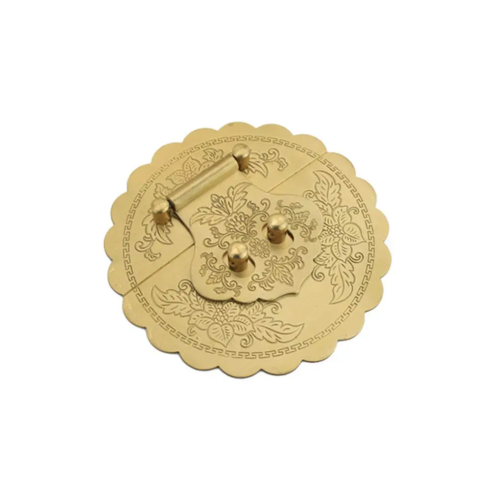 Tiazza Antique Brass Hasp Buckle Lock Latch 9cm (3.54") | Embossing Gold Hardware - main product image