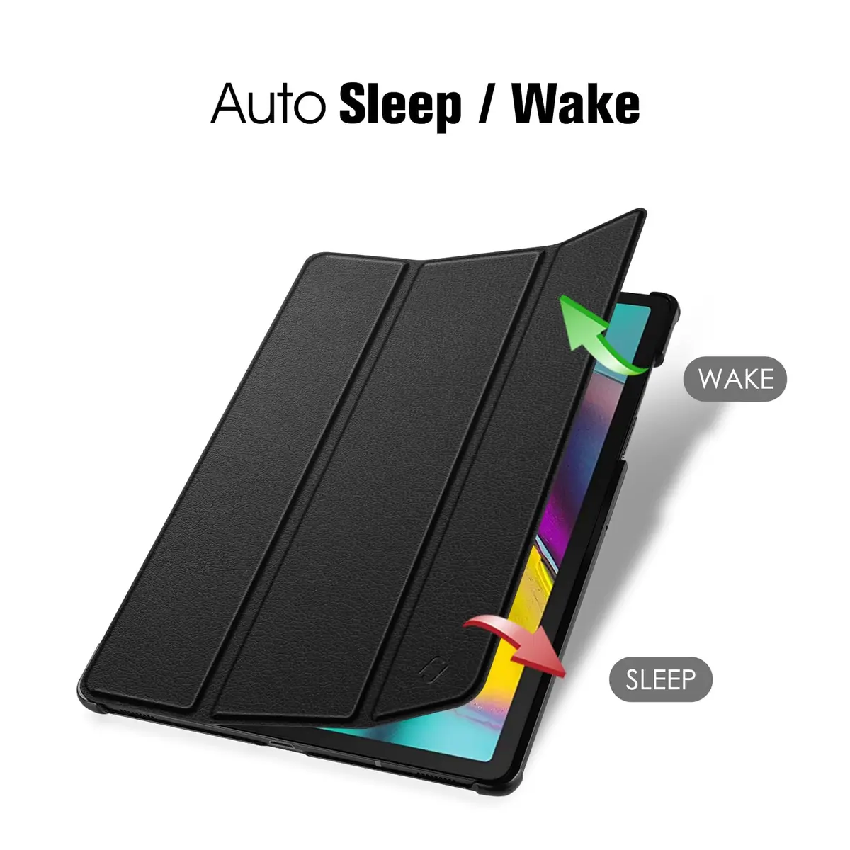 FINTIE Slim Case for Samsung Galaxy Tab S5e 10.5 Inch 2019, Black | Ultra-Thin Flip Cover with Auto Sleep/Wake - view 6