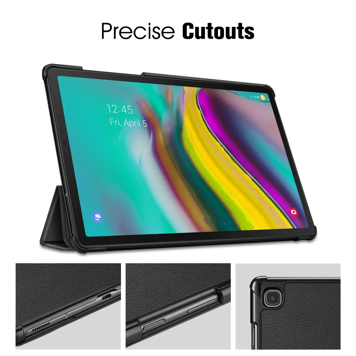 FINTIE Slim Case for Samsung Galaxy Tab S5e 10.5 Inch 2019, Black | Ultra-Thin Flip Cover with Auto Sleep/Wake - view 7