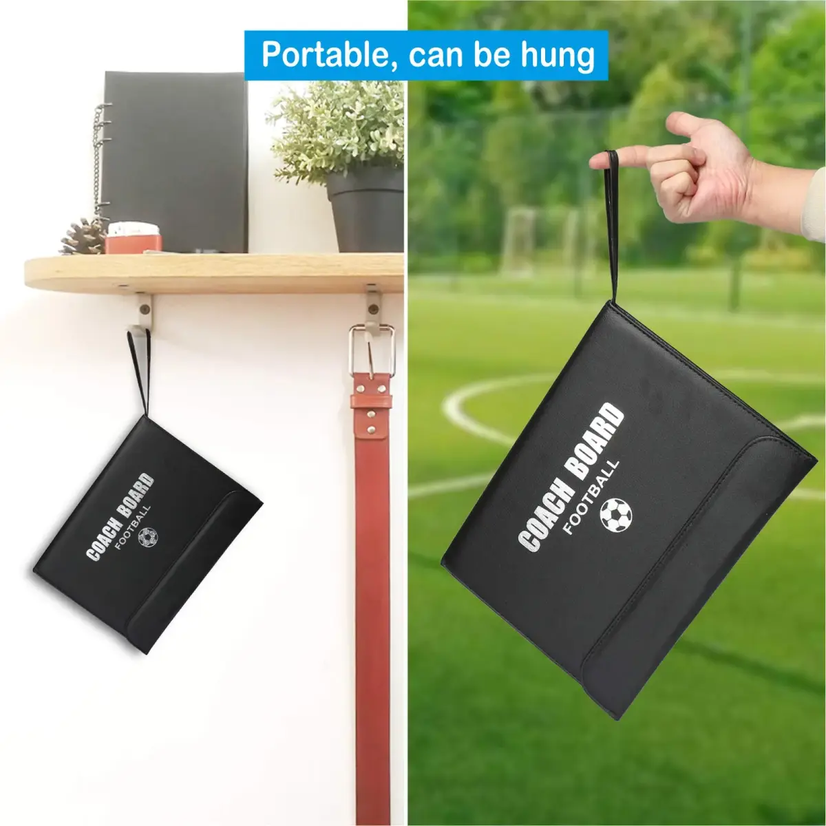 Pure Vie Portable Magnetic Soccer Coaching Board 53x31cm (20.86''x12.20'') | Tactics Clipboard for Strategy & Training - view 5