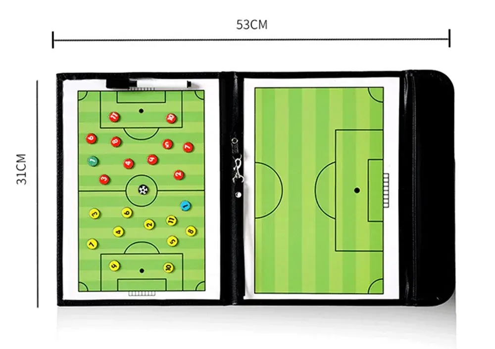 Pure Vie Portable Magnetic Soccer Coaching Board 53x31cm (20.86''x12.20'') | Tactics Clipboard for Strategy & Training - view 6