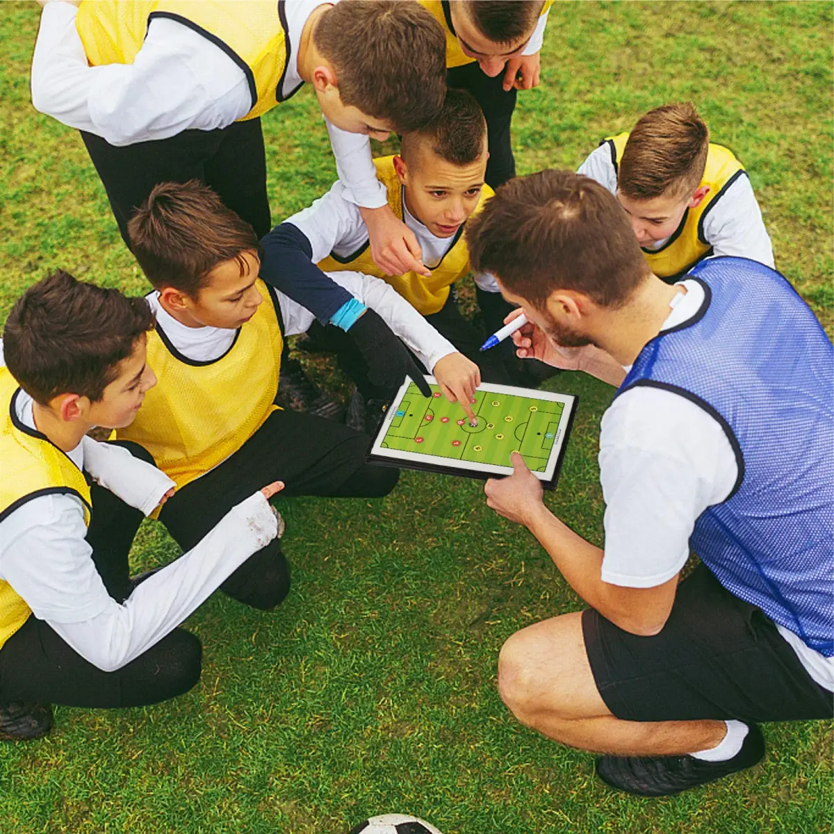 Pure Vie Portable Magnetic Soccer Coaching Board 53x31cm (20.86''x12.20'') | Tactics Clipboard for Strategy & Training - view 7
