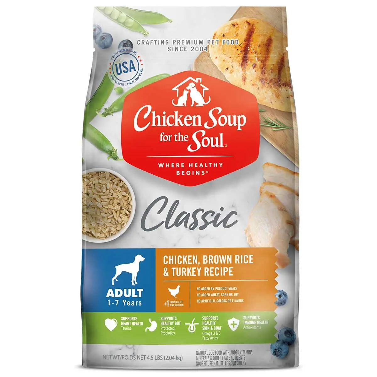 Chicken Soup for the Soul Natural Premium Adult Dry Dog Food, 4.5lb | Real Meat First Ingredient, Supports Gut & Immune Health - main product image