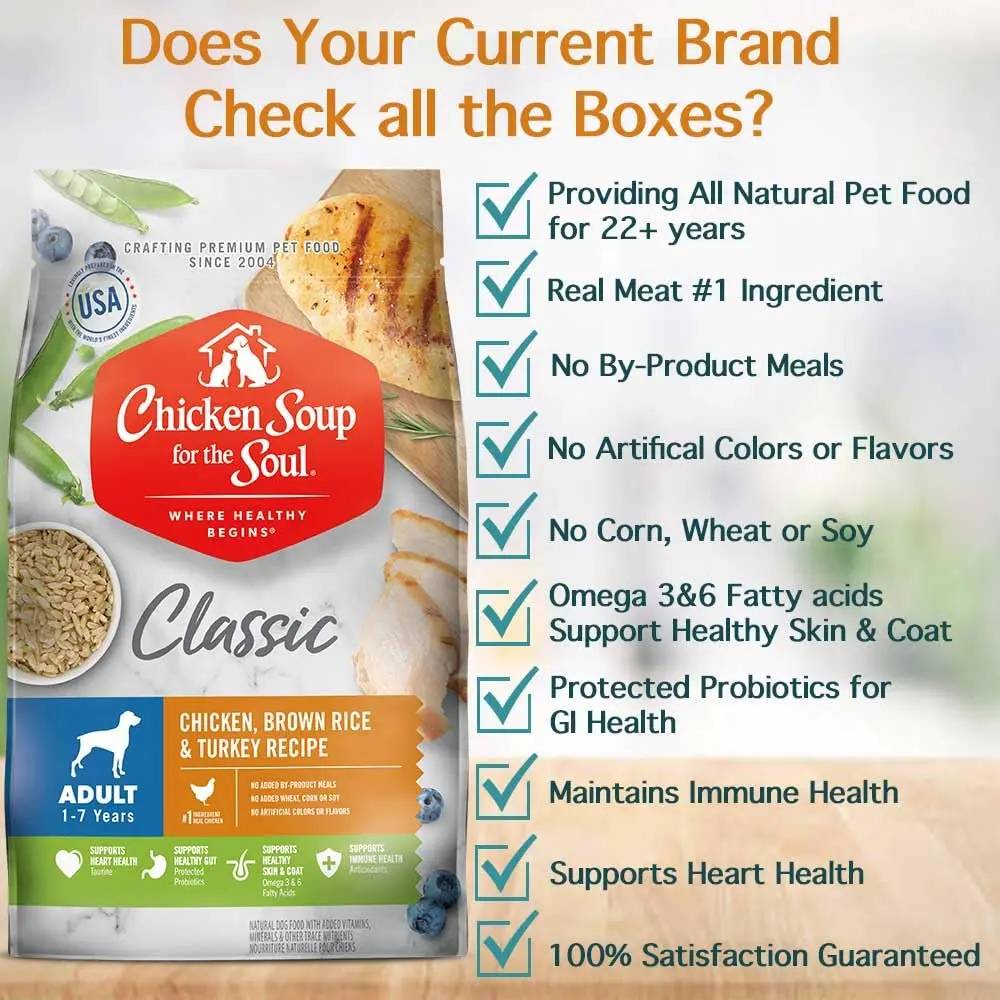 Chicken Soup for the Soul Natural Premium Adult Dry Dog Food, 4.5lb | Real Meat First Ingredient, Supports Gut & Immune Health - view 3