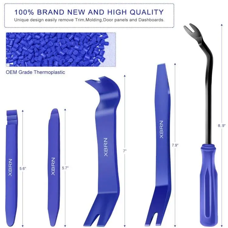Niathi Auto Trim Removal Tool Kit 13 Pcs Blue | Car Panel & Door Window Tools - view 2