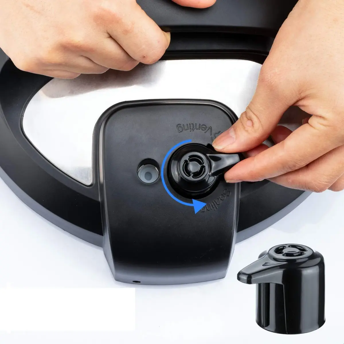 APUXON Steam Release Handle for Instant Pot 3, 5, 6, 8 Qt Quart | Universal Pressure Cooker Valve Replacement Part - view 5