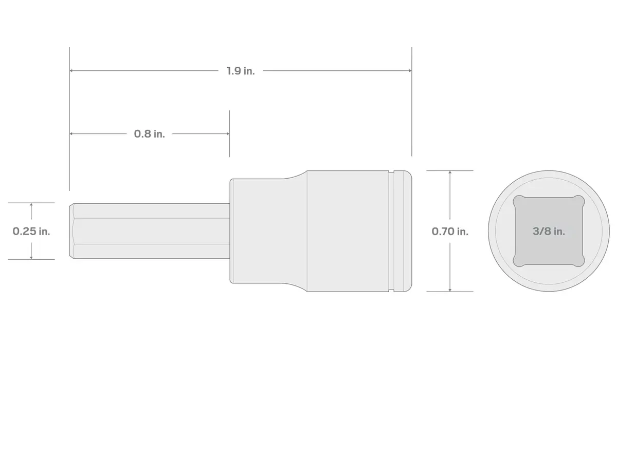 TEKTON 3/8 Inch Drive x 5 mm Hex Bit Socket | Precise, Durable & Corrosion-Resistant (70-120 chars) - view 6