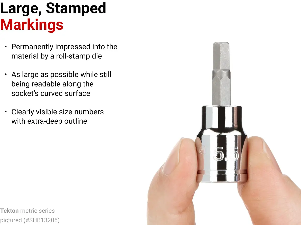 TEKTON 3/8 Inch Drive x 5 mm Hex Bit Socket | Precise, Durable & Corrosion-Resistant (70-120 chars) - view 4