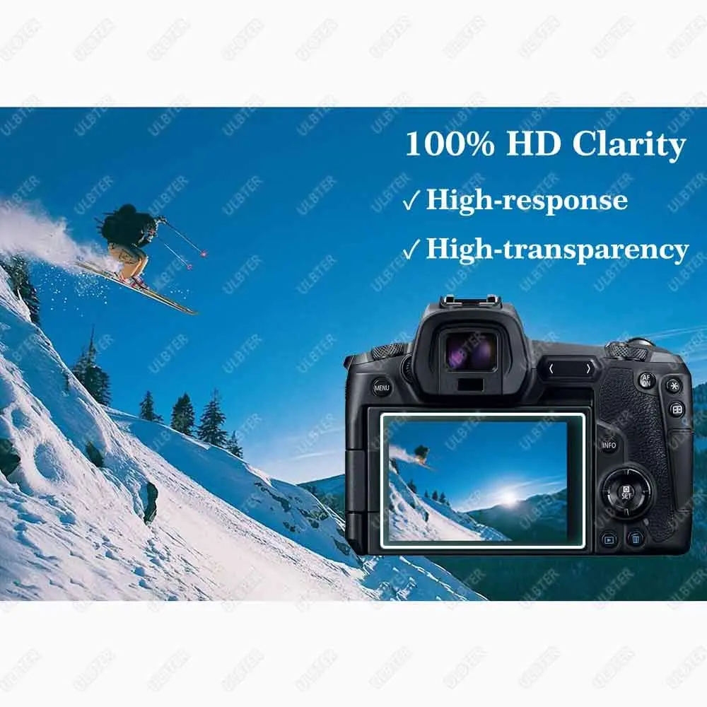 ULBTER 9H Tempered Glass Screen Protector for Canon EOS R LCD & Top Screen (2+2 Pack) - view 6
