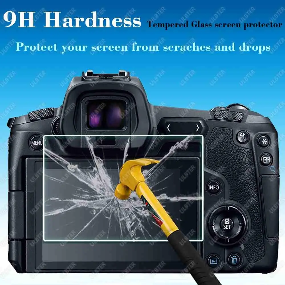 ULBTER 9H Tempered Glass Screen Protector for Canon EOS R LCD & Top Screen (2+2 Pack) - view 4