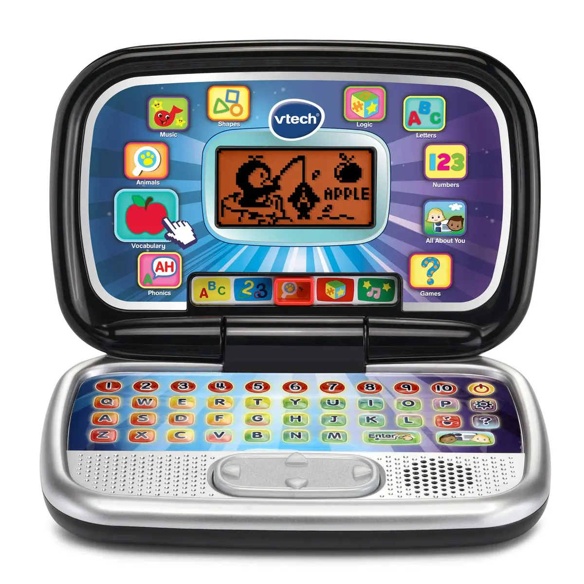 VTech Play Smart Preschool Laptop, Black | 26-Letter Keyboard & 30 Activities for Ages 3-6 - main product image