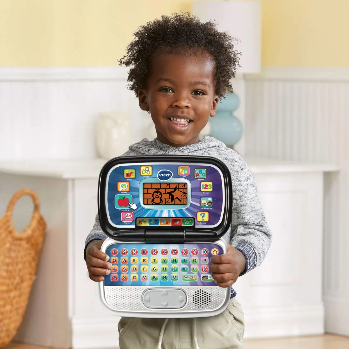 VTech Play Smart Preschool Laptop, Black | 26-Letter Keyboard & 30 Activities for Ages 3-6 - view 6