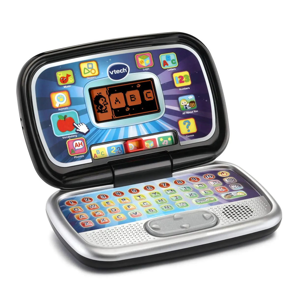 VTech Play Smart Preschool Laptop, Black | 26-Letter Keyboard & 30 Activities for Ages 3-6 - view 2