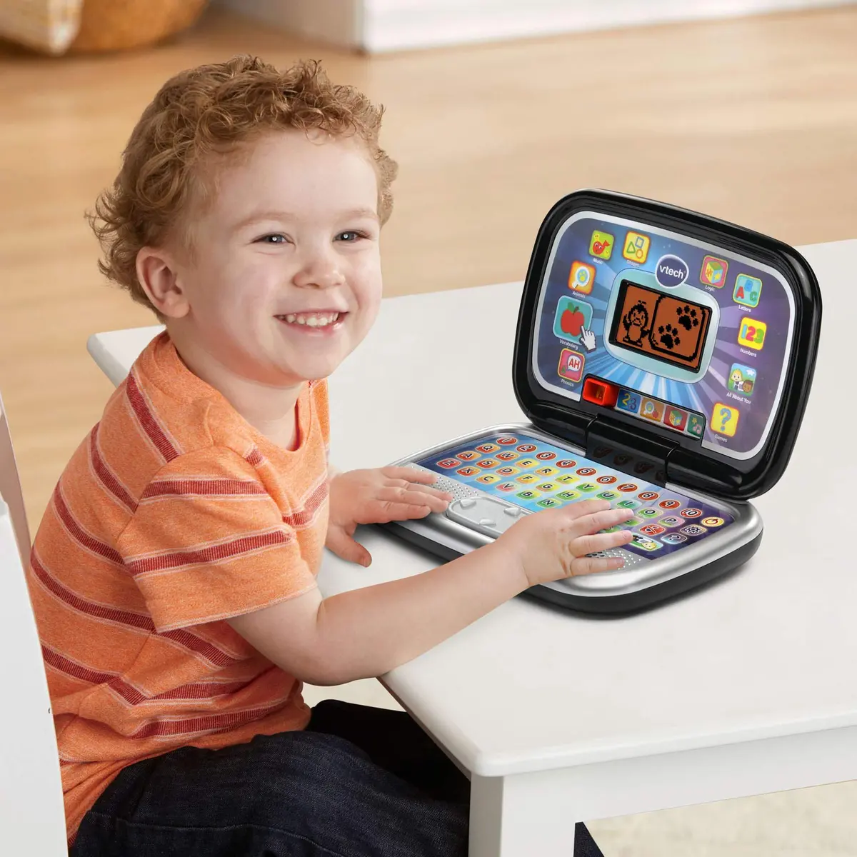 VTech Play Smart Preschool Laptop, Black | 26-Letter Keyboard & 30 Activities for Ages 3-6 - view 4