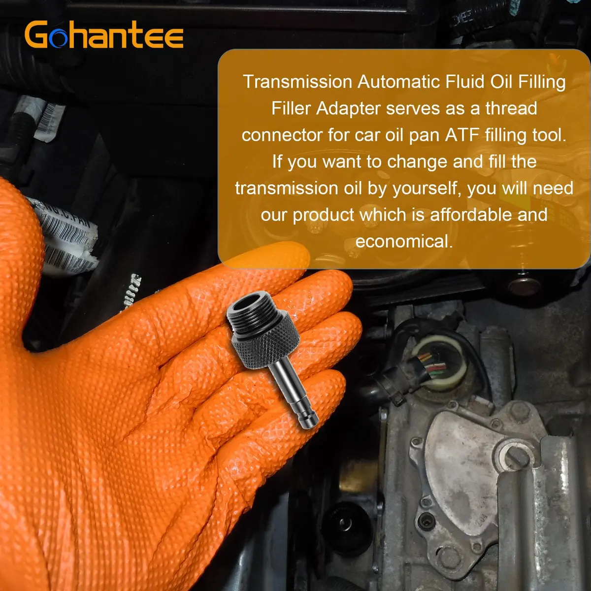 gohantee Transmission Fluid Oil Filling Filler Adapter Replacement for Audi 09G 01J 722.9 | Durable Aluminum Alloy, Easy Installation - view 4