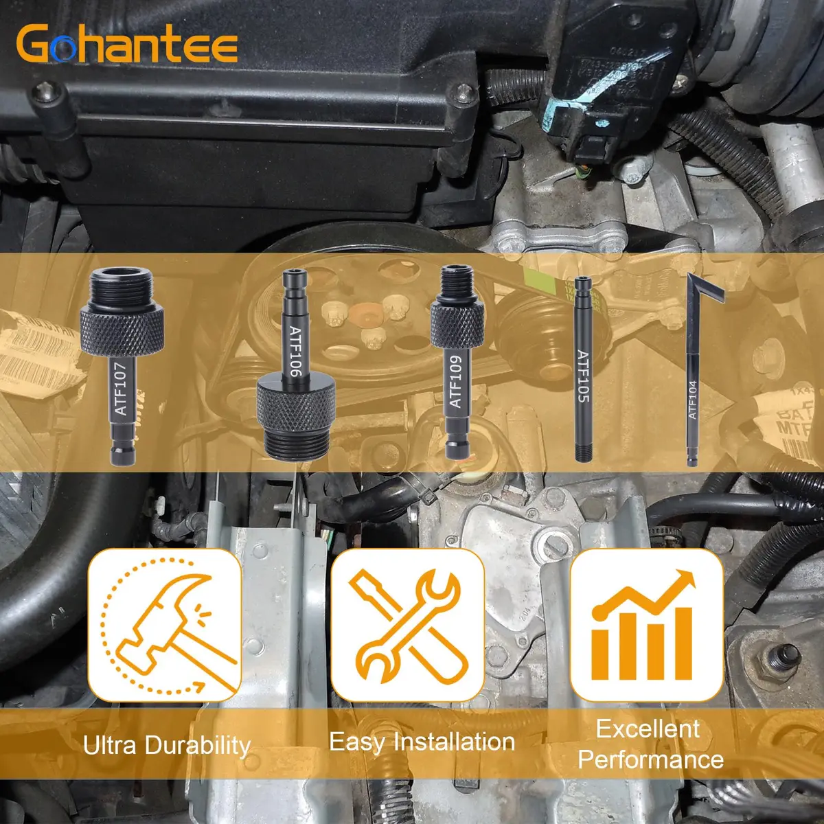 gohantee Transmission Fluid Oil Filling Filler Adapter Replacement for Audi 09G 01J 722.9 | Durable Aluminum Alloy, Easy Installation - view 3