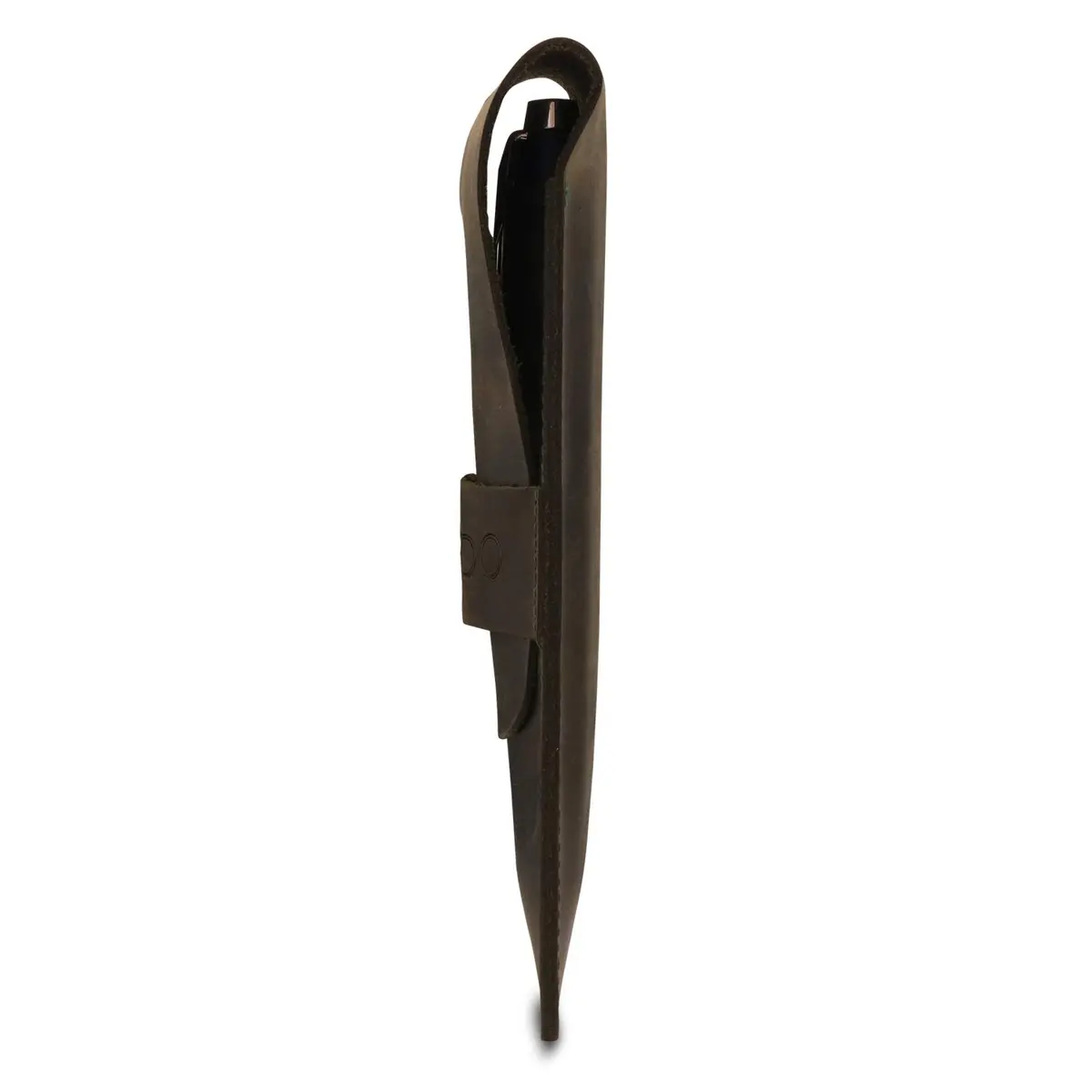 Londo Genuine Leather Pen and Pencil Case with Tuck in Flap | Classic Desk Organizer in 6 Colors - view 4