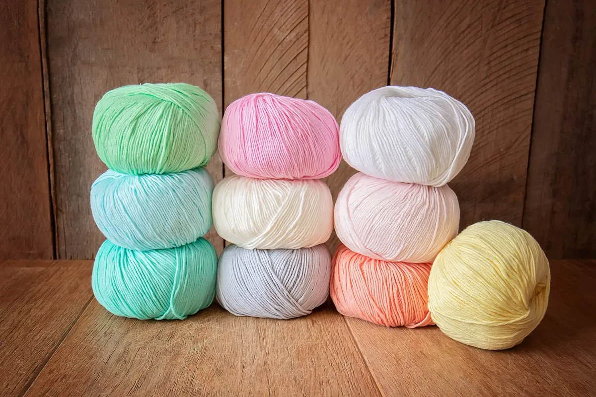 Studio Sam Pure Cotton Yarn Set Pastel Dreams Collection 1850 Yards (500g) | 100% Cotton DK Weight for Amigurumi & Baby Blankets - view 5