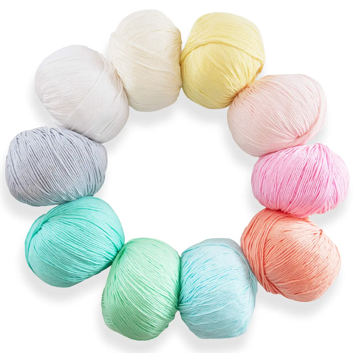 Studio Sam Pure Cotton Yarn Set Pastel Dreams Collection 1850 Yards (500g) | 100% Cotton DK Weight for Amigurumi & Baby Blankets - main product image