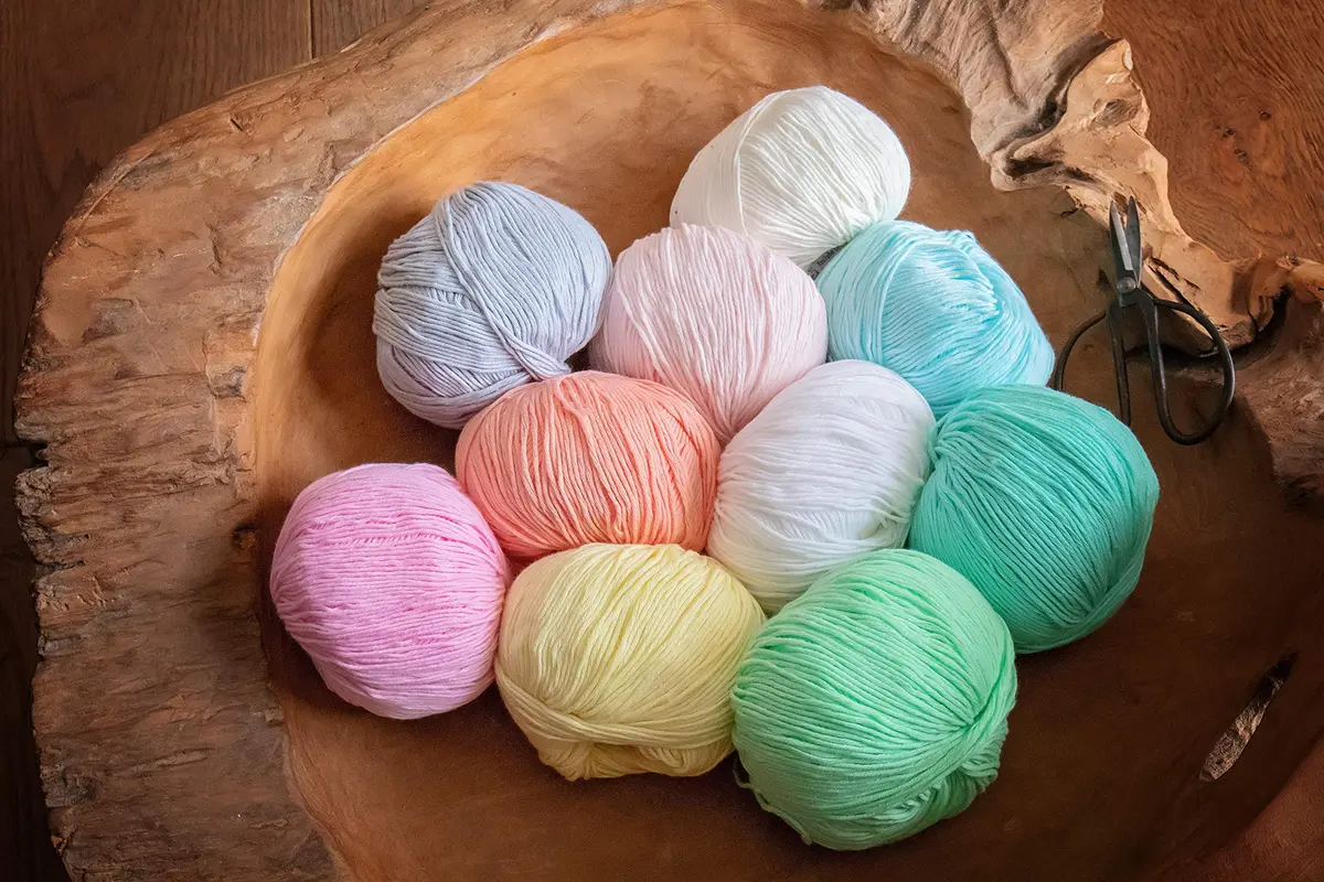 Studio Sam Pure Cotton Yarn Set Pastel Dreams Collection 1850 Yards (500g) | 100% Cotton DK Weight for Amigurumi & Baby Blankets - view 7