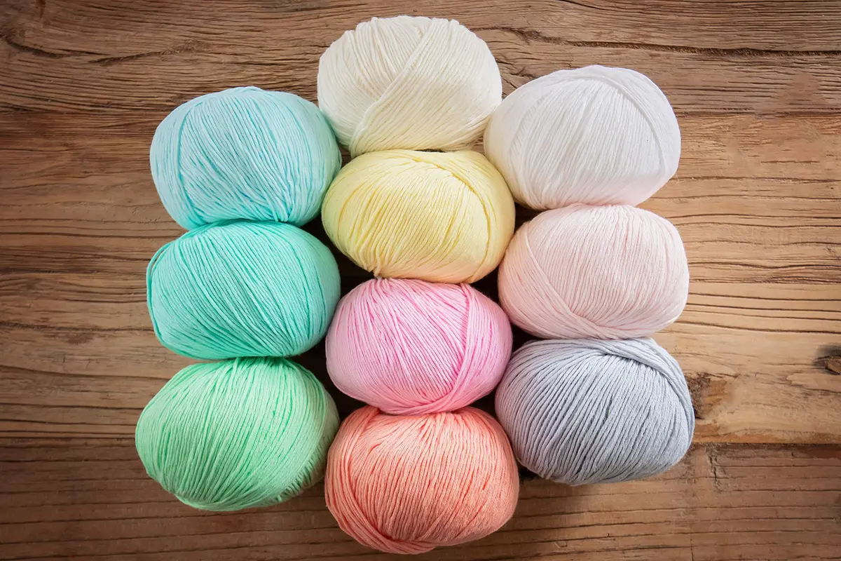 Studio Sam Pure Cotton Yarn Set Pastel Dreams Collection 1850 Yards (500g) | 100% Cotton DK Weight for Amigurumi & Baby Blankets - view 3